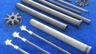 Si3n4 Nitruro de silicio Tubo cerámico integrado de protección del calentador en la industria del aluminio