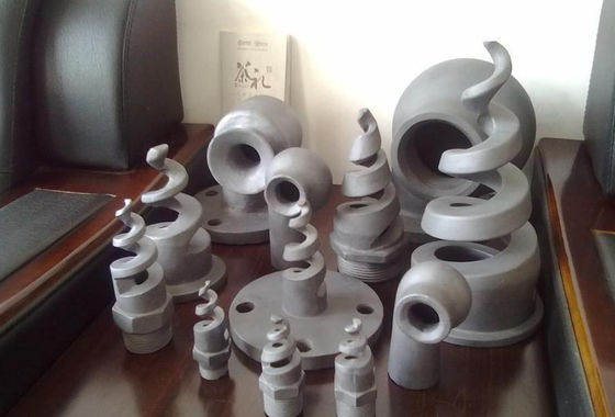 El espiral sic de cerámica de la cerámica del carburo de silicio equipa con inyector buena resistencia de desgaste
